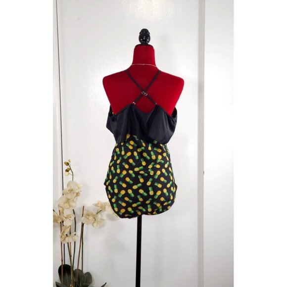 Mrs. Spicy Women's Sexy Cute design One-piece Black Pineapple Swimwear XL 1089 - Picture 4 of 11